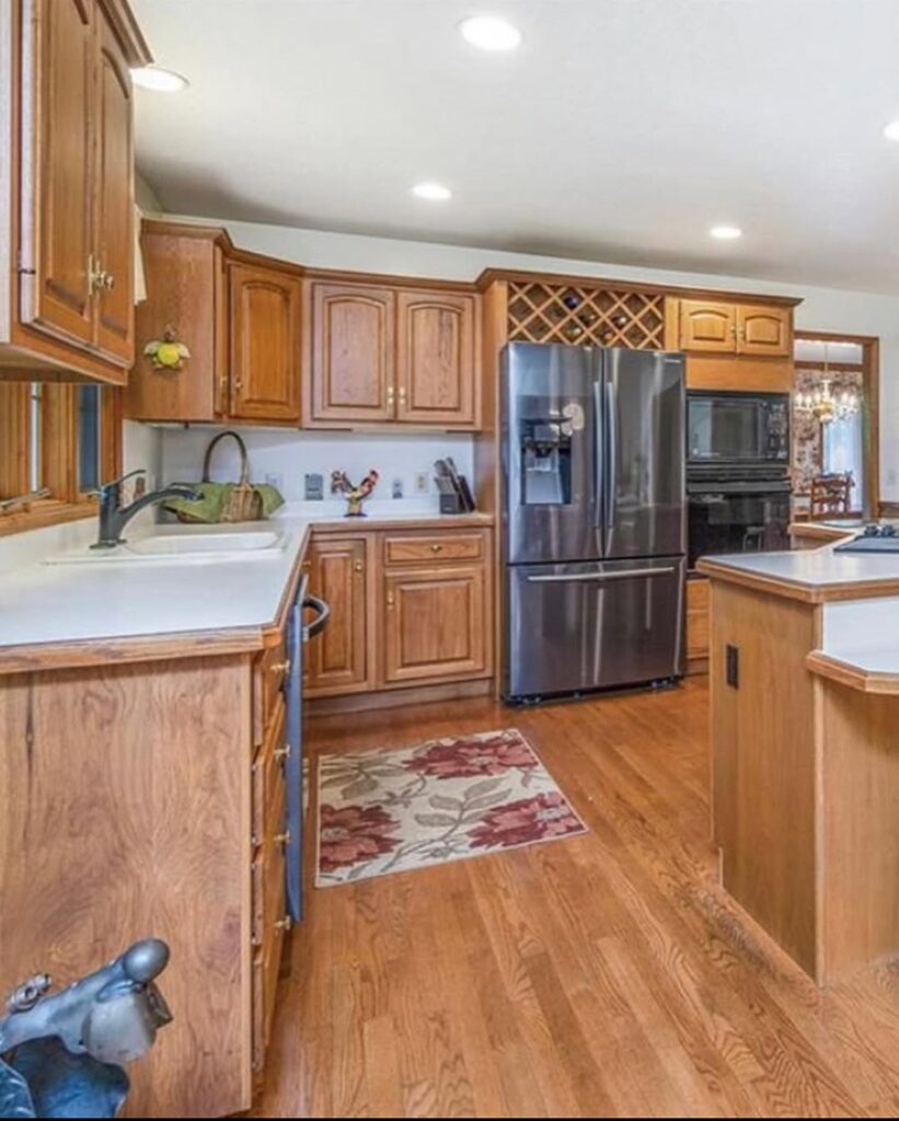 1990s Red Oak Cabinetry