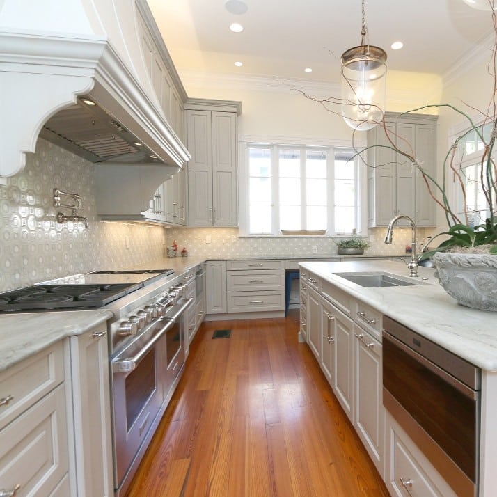 Antique White Cabinet Lighting