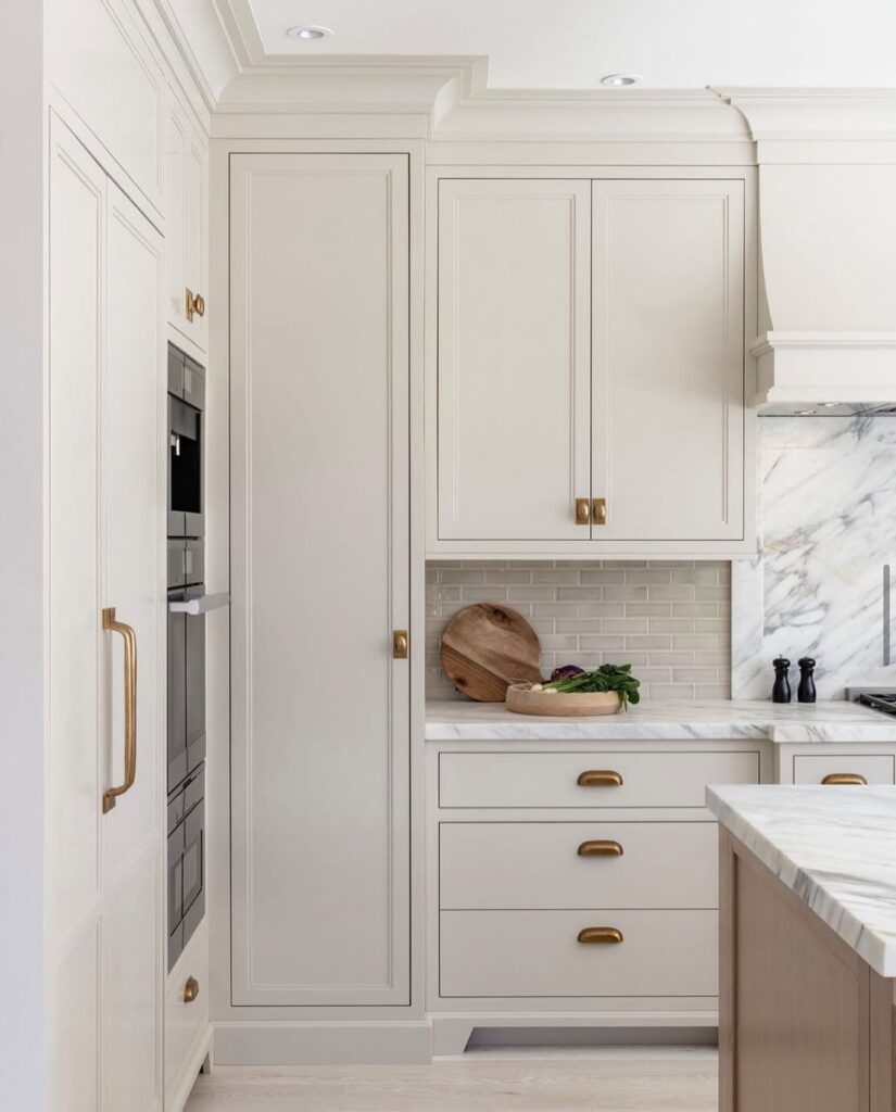 Antique White Vertical Cabinets