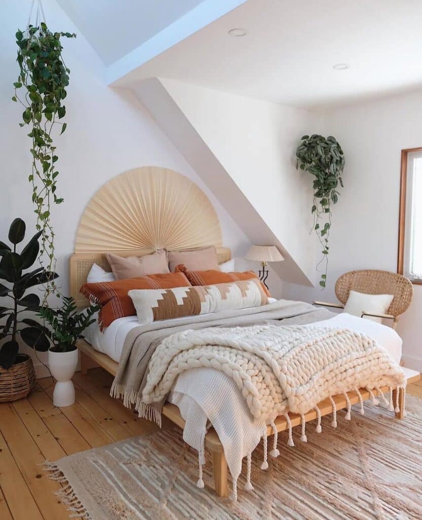 Cane and Rattan Headboard