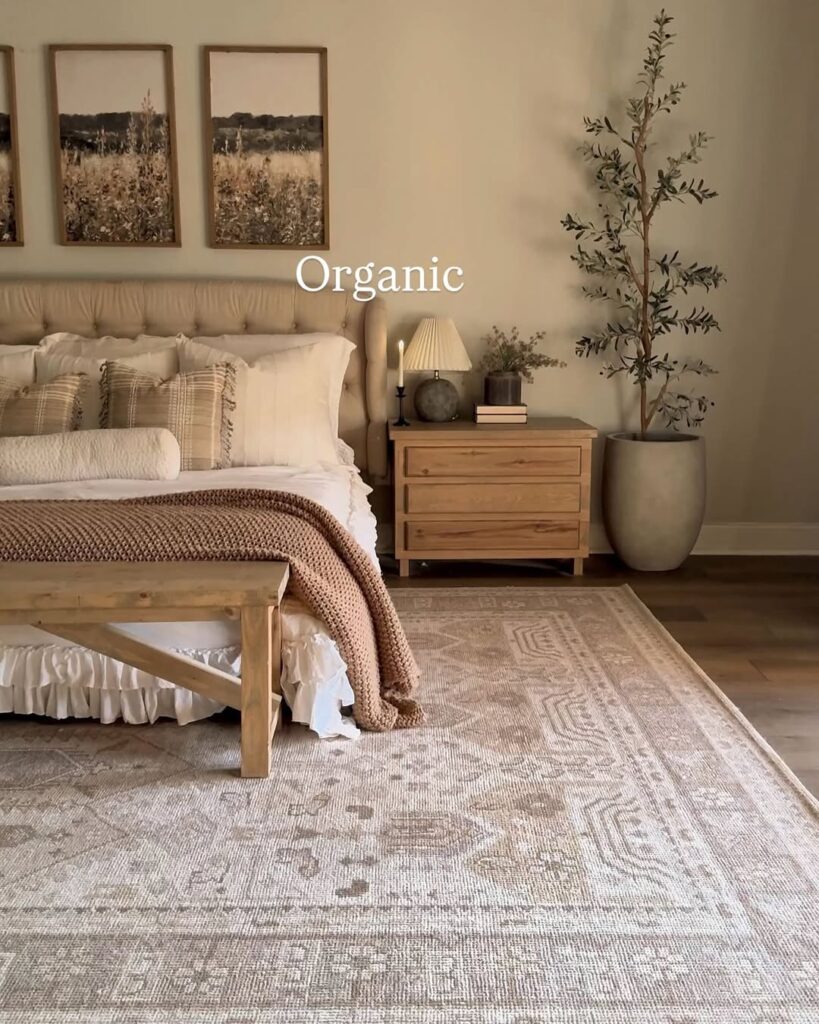 Large Organic Bedroom Rug