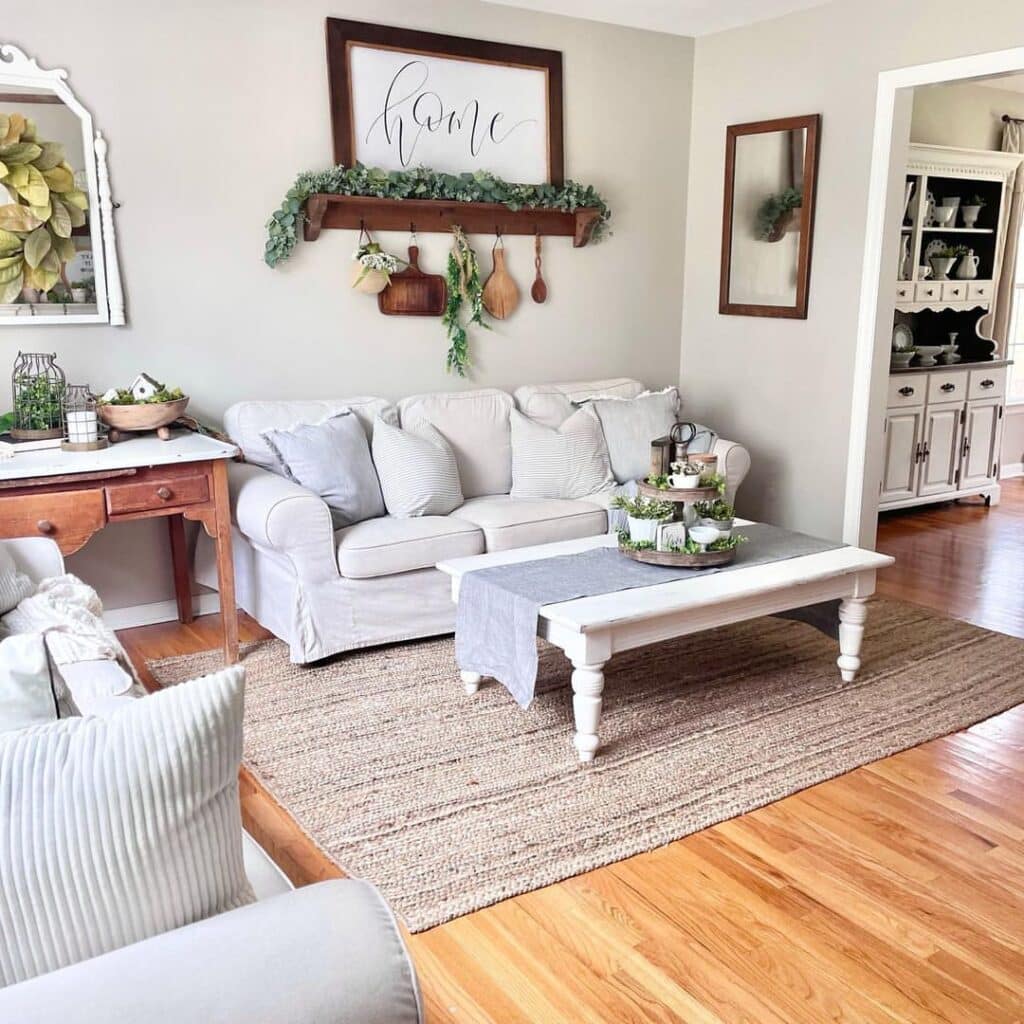 Neutral Farmhouse Lounge