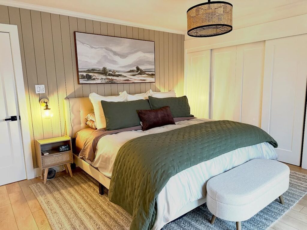 Shiplap Bedroom Wall