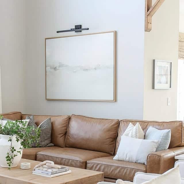 Cognac Leather Sofa Palette