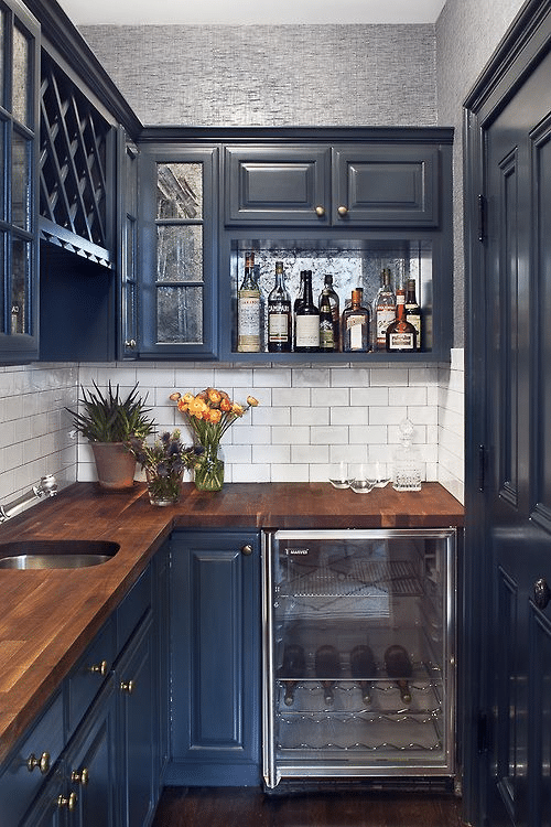 Indigo Wood Countertop Kitchen