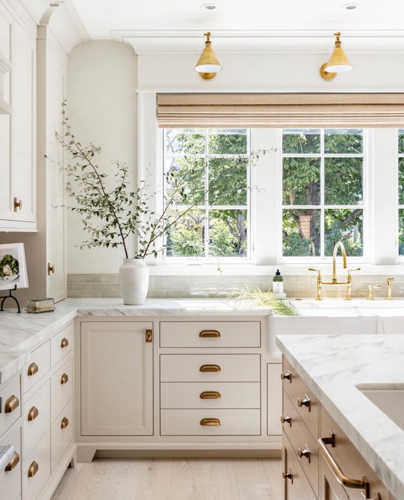 Natural Light and Light Beige Cabinetry