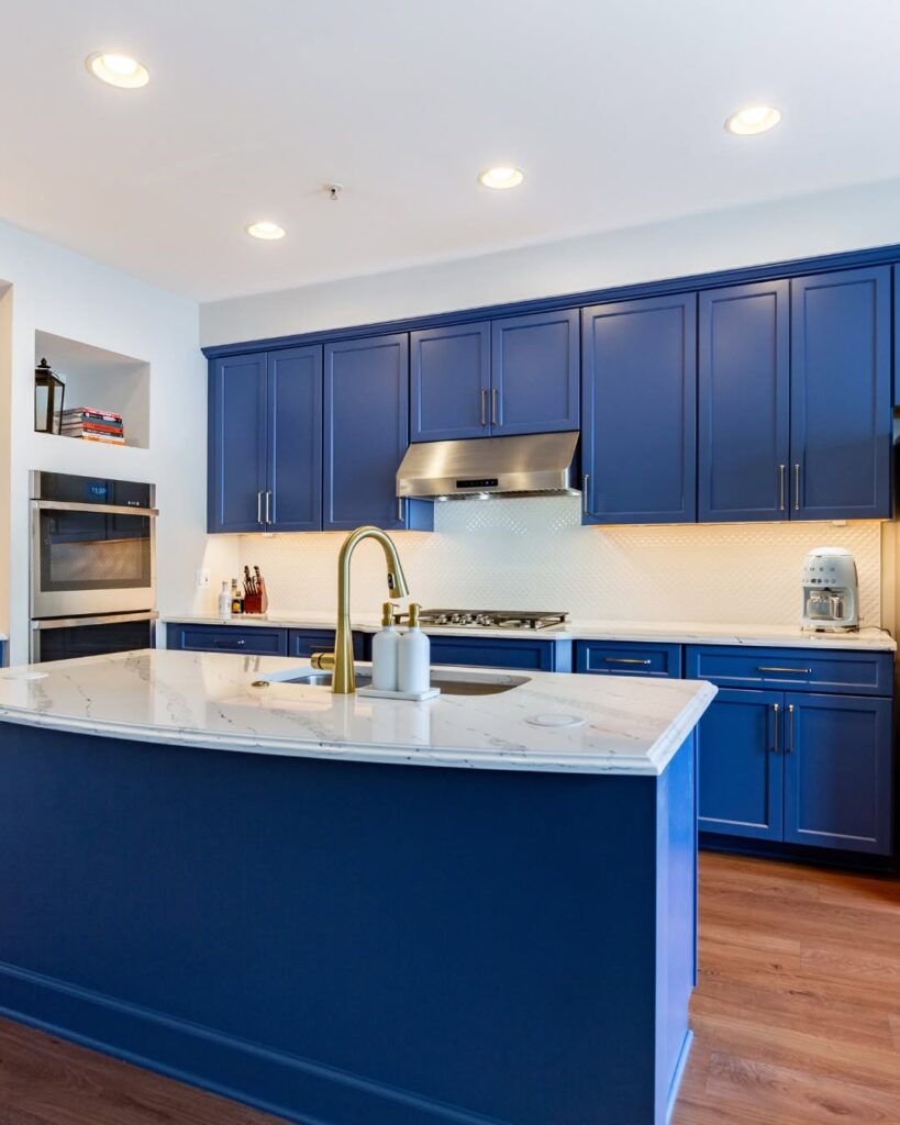 Royal Blue Cabinet Lighting