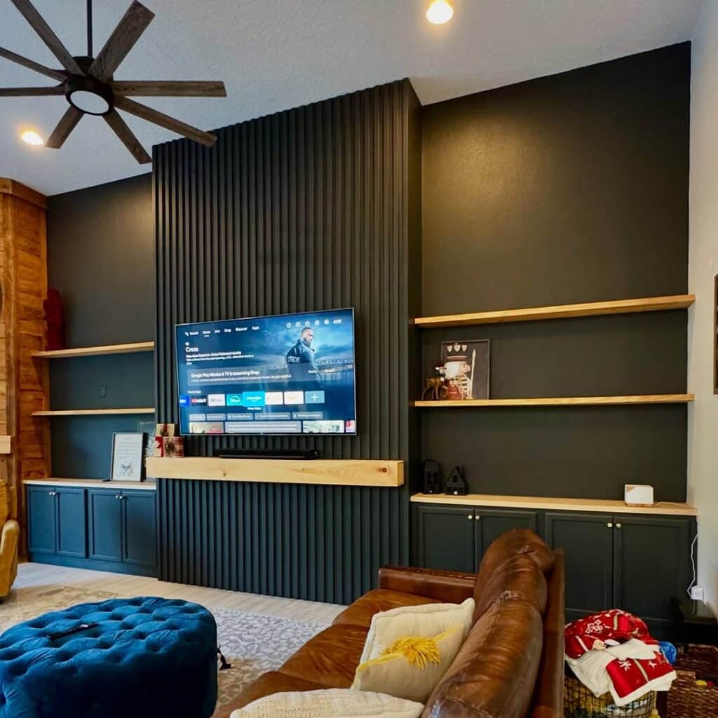 Black and Brown Modern Rustic Den