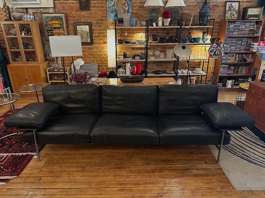 Brick Brown and Black Industrial Loft