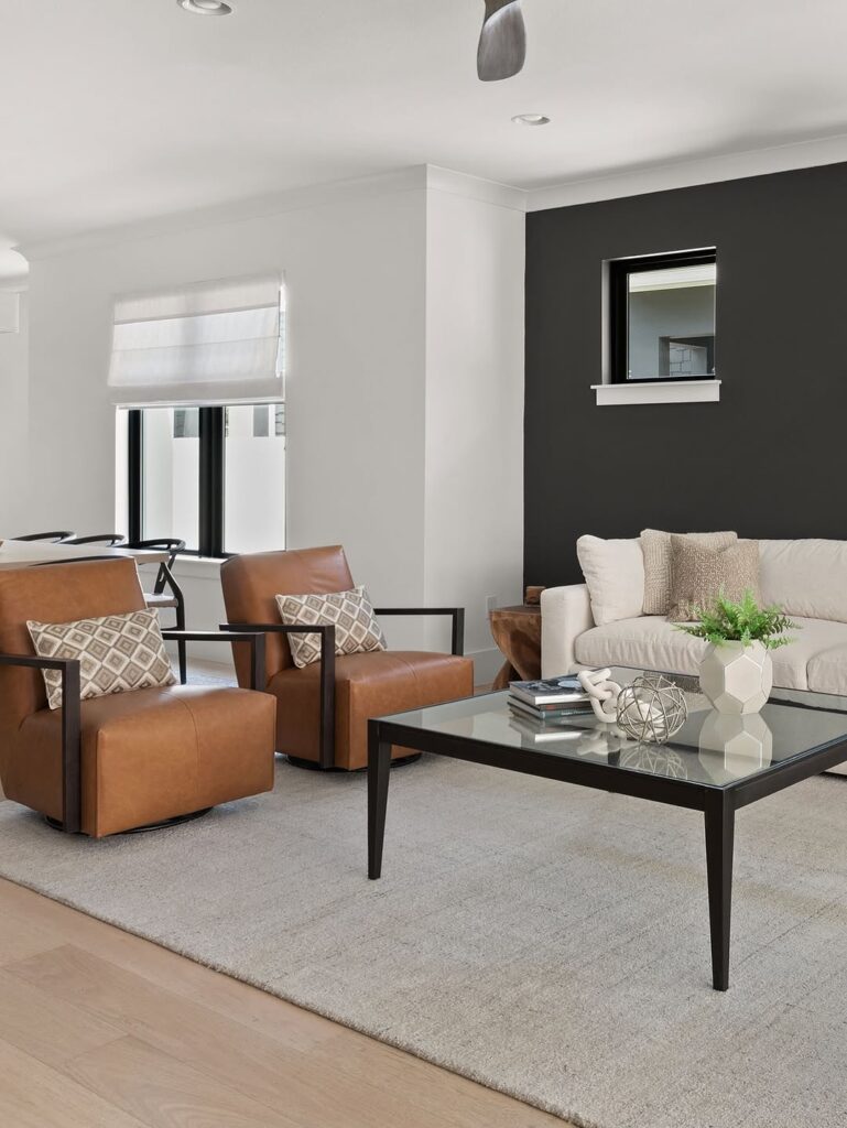 Contrast in a Contemporary Lounge