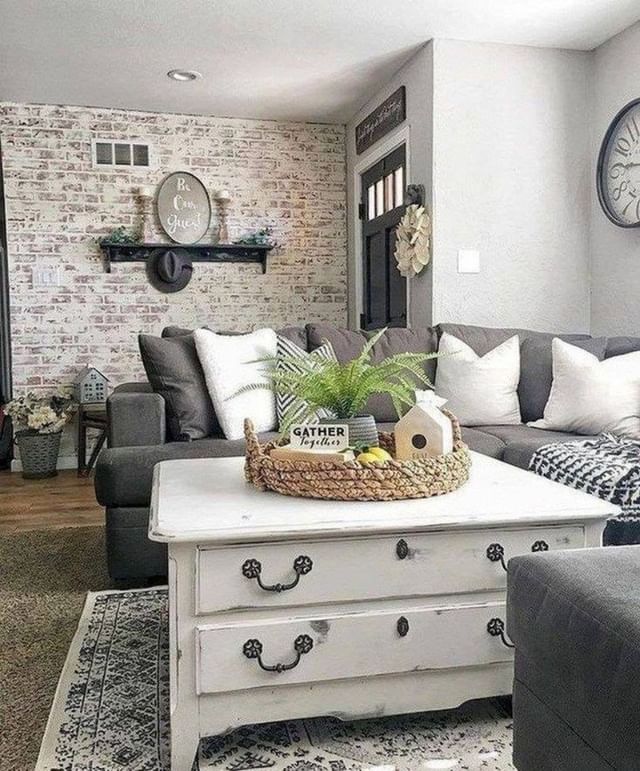 Farmhouse Brickwork and Cozy Neutrals