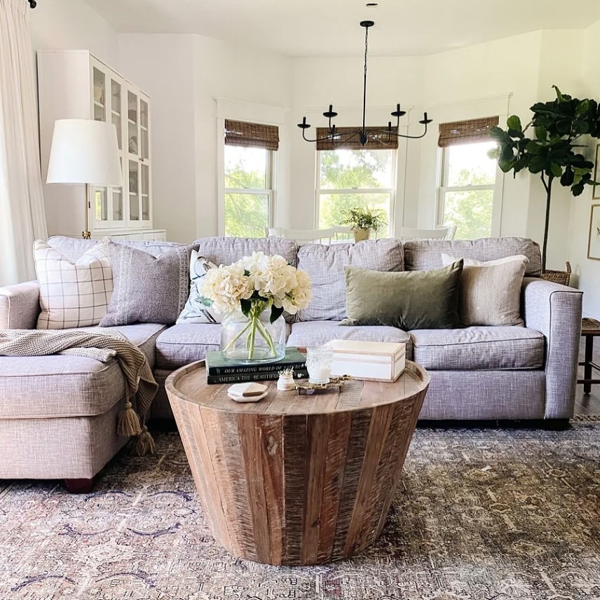 Light-Filled Rustic Living Room
