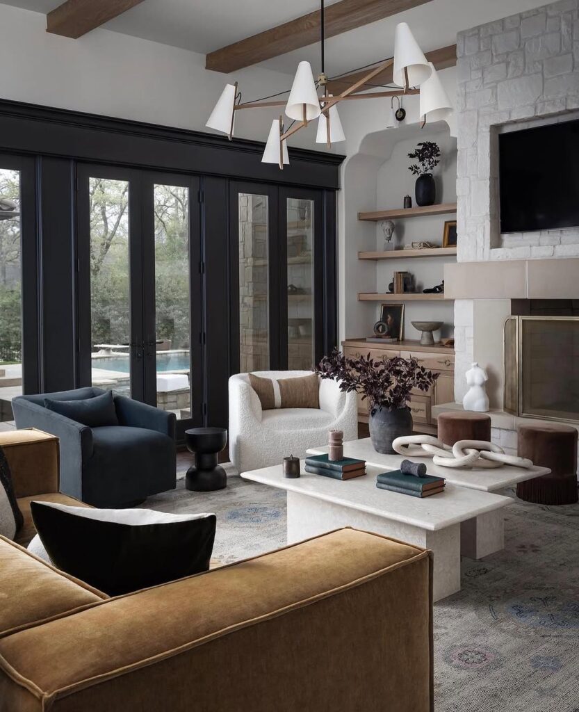 Modern Earth-Toned Lounge