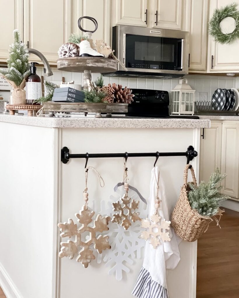 Neutral Rustic Snowflake Kitchen