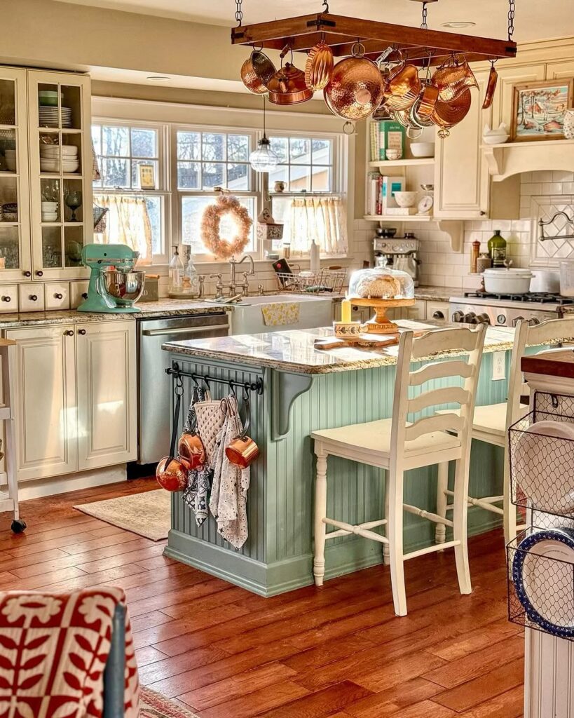 Rustic Winter Cottage Kitchen