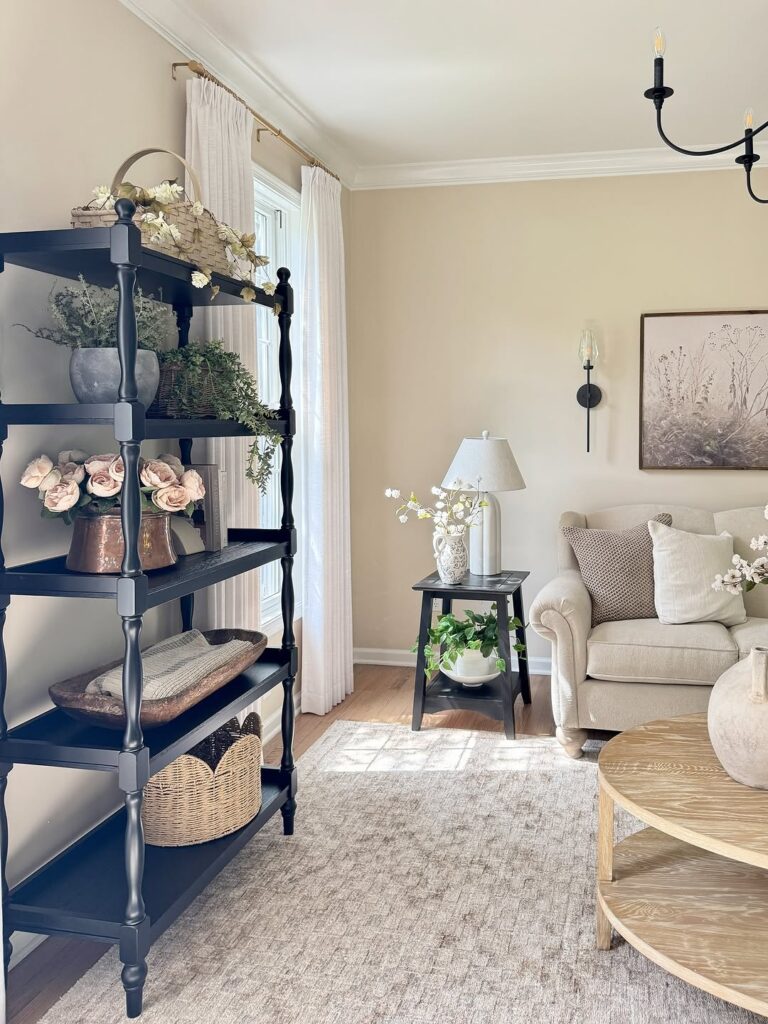 Soft Cottage Rustic Living Room