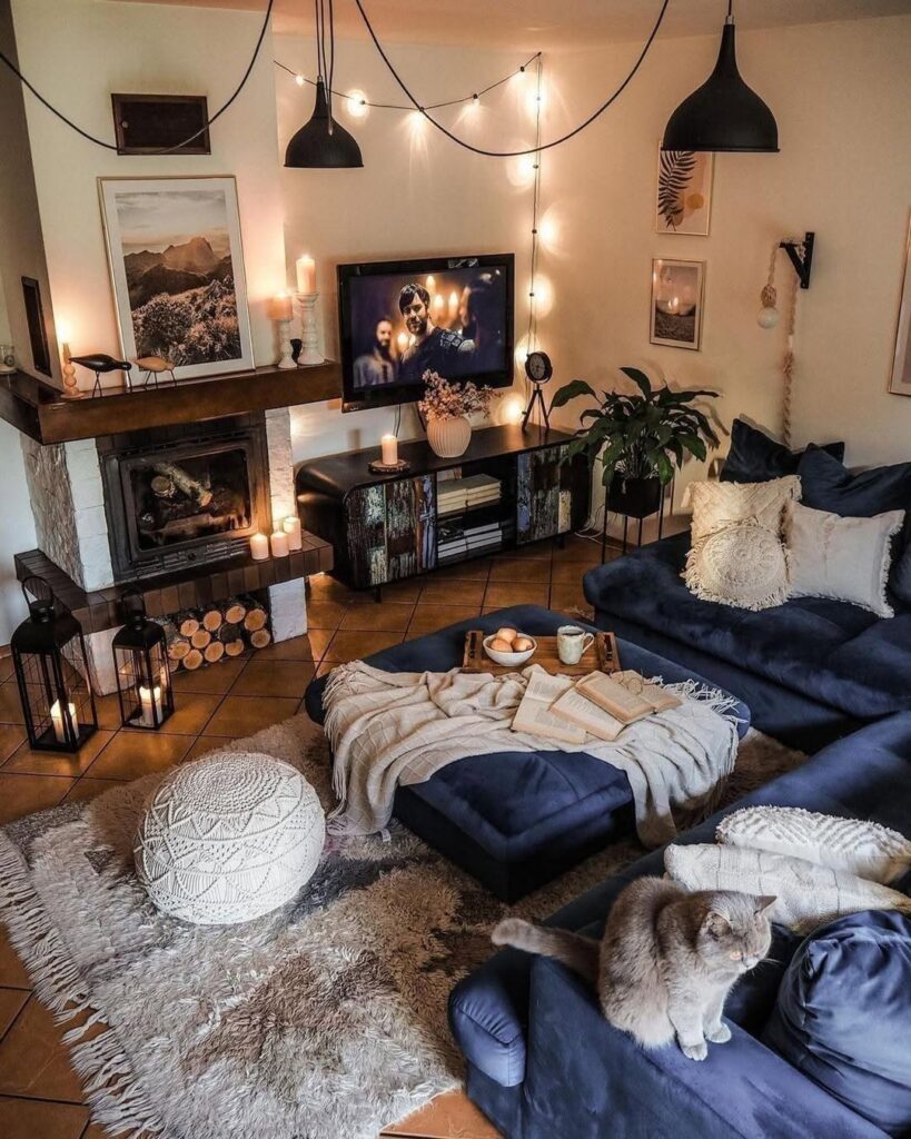 Candlelit Navy Seating