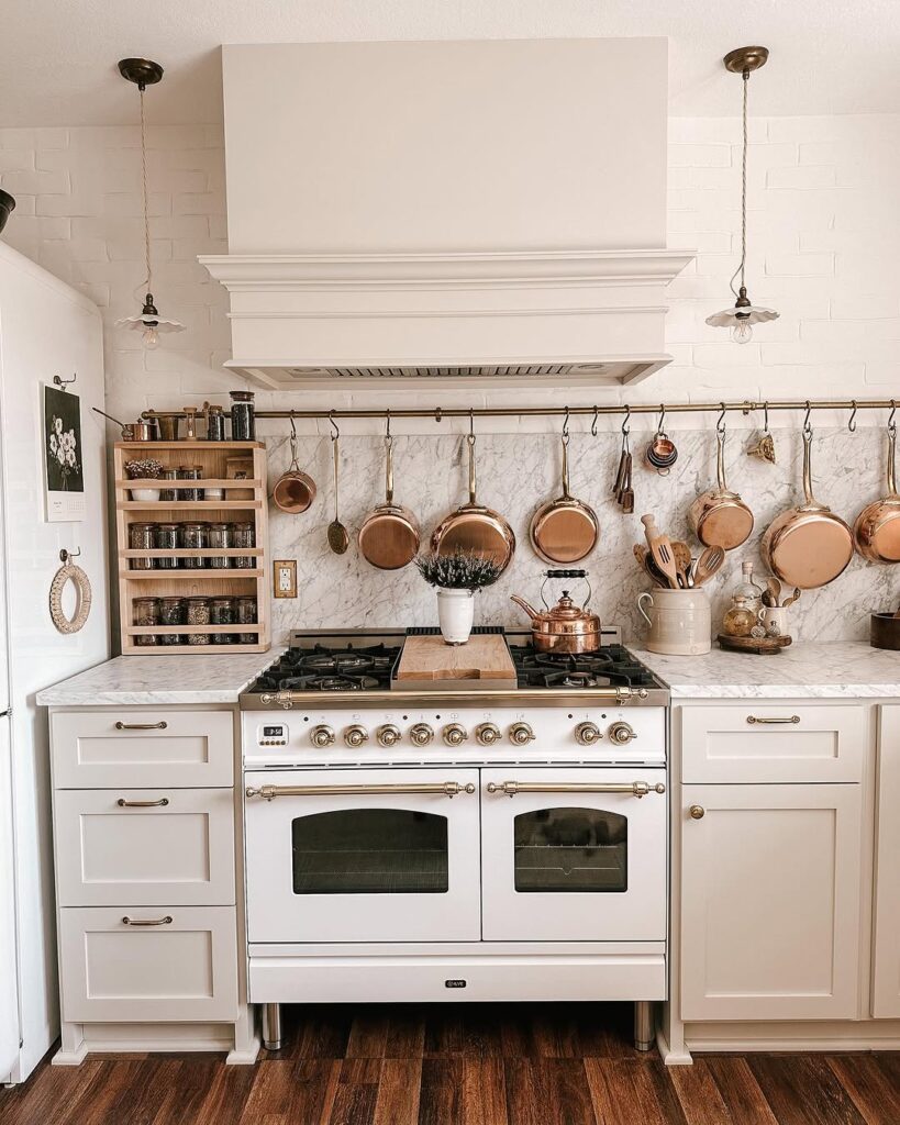 Copper Cookware on Display