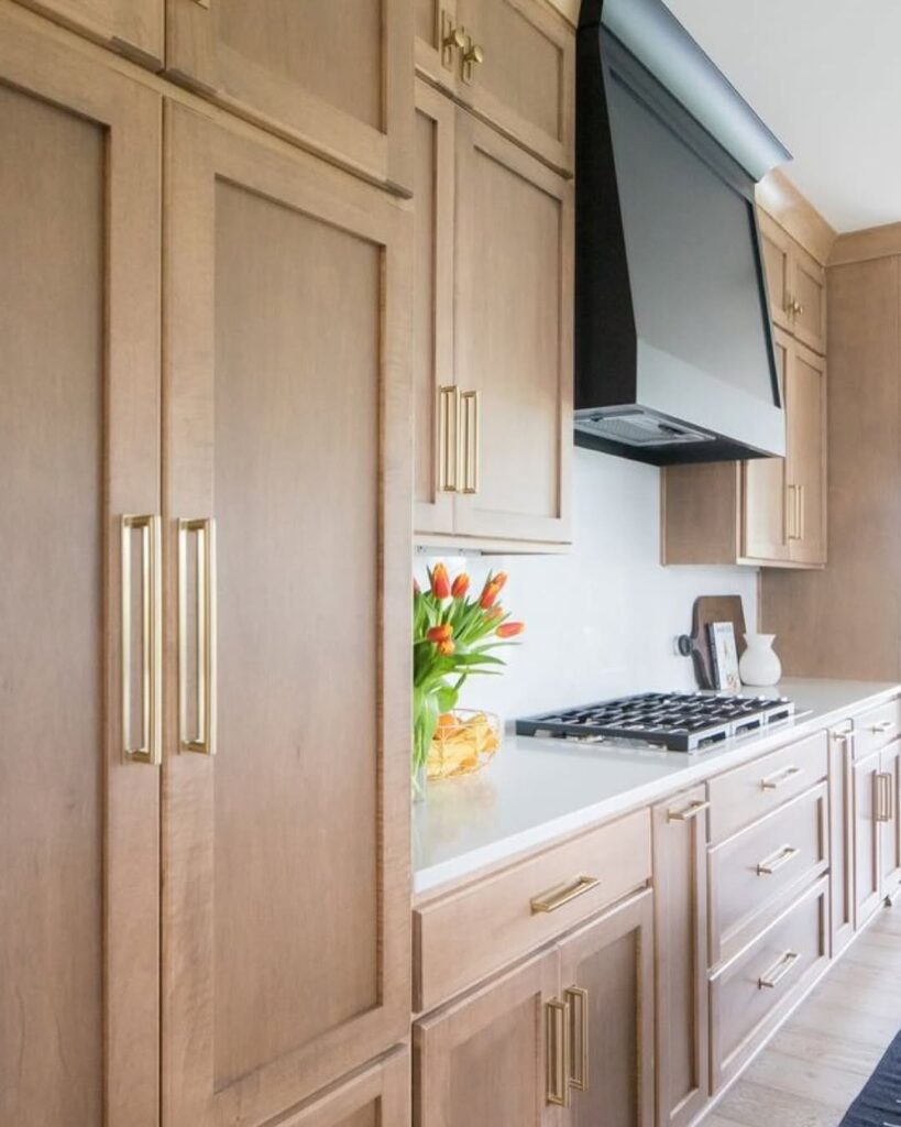 Maple Cabinetry and Brass
