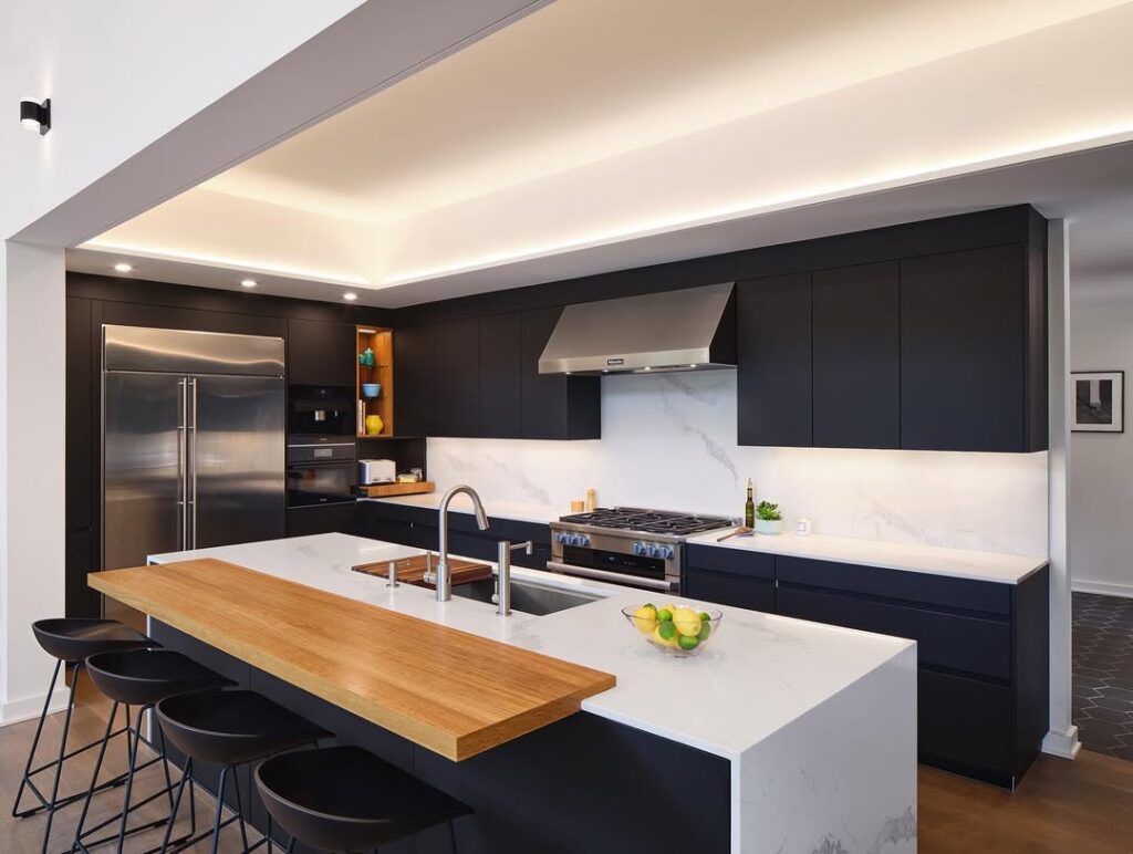 Matte Black Cabinets