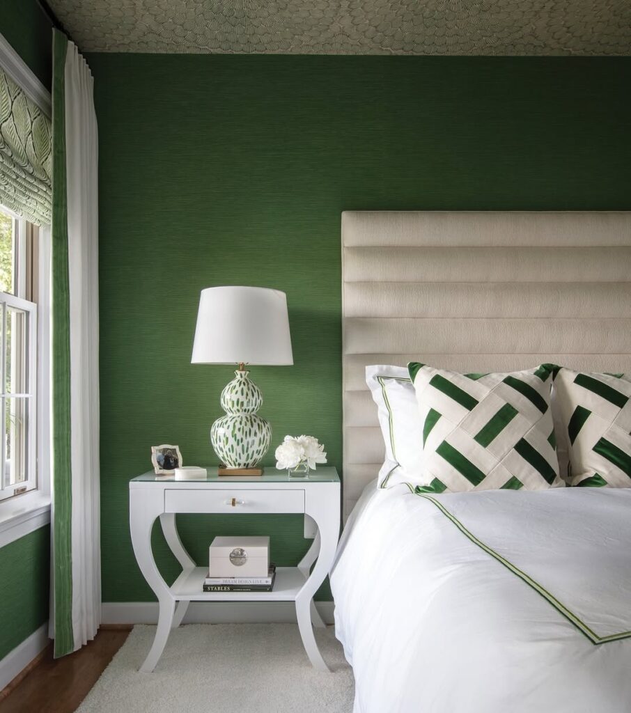Polished Luxe Green Bedroom