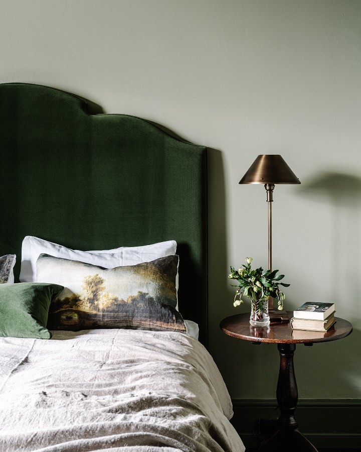 Romantic Vintage Olive Bedroom