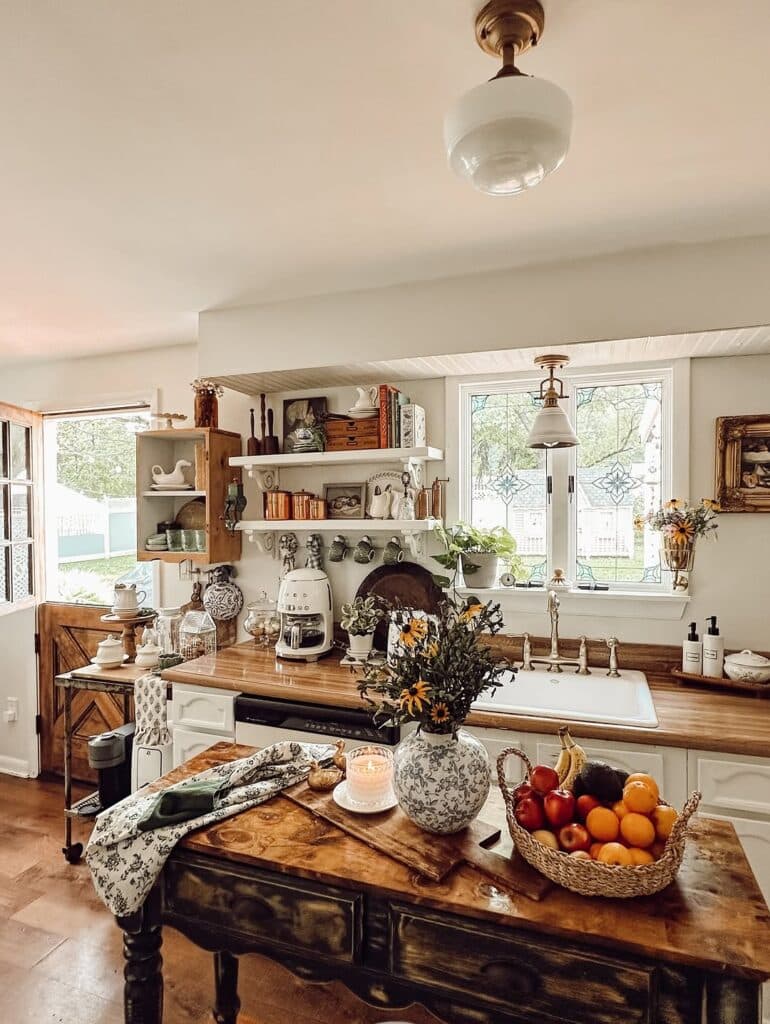 Rustic Vintage French Country Kitchen
