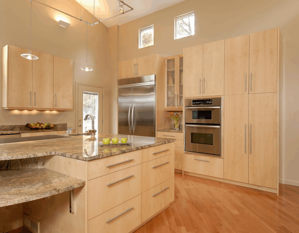 Vertical Grain Maple Doors