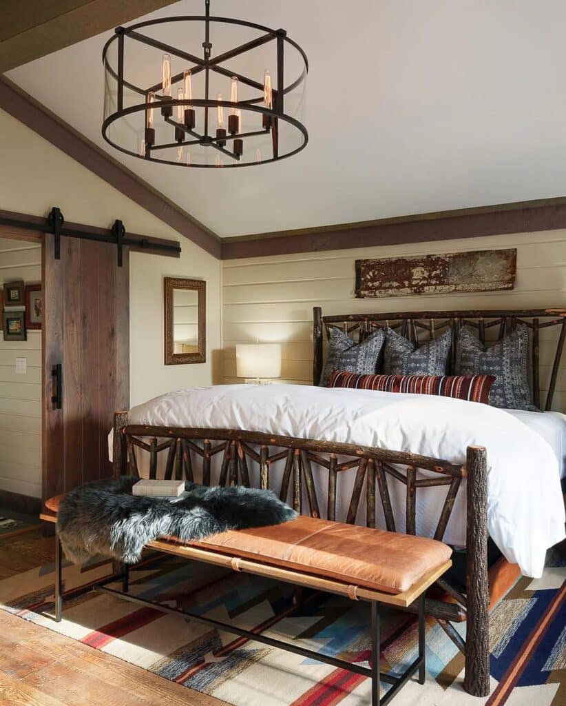 Barn Door Lodge Bedroom