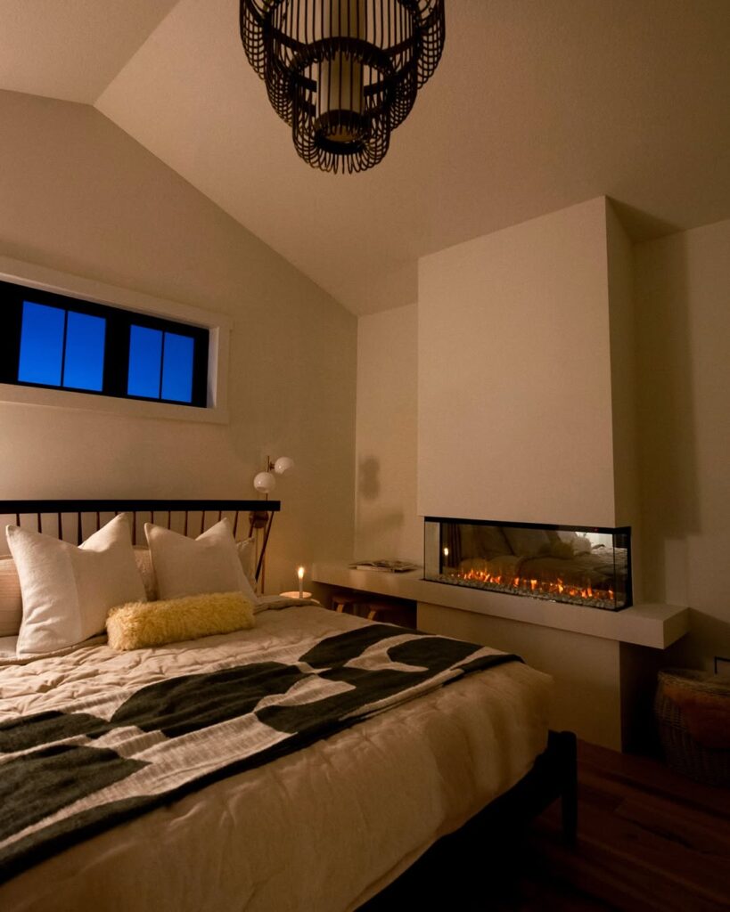 Modern Fireplace in a Cozy Corner