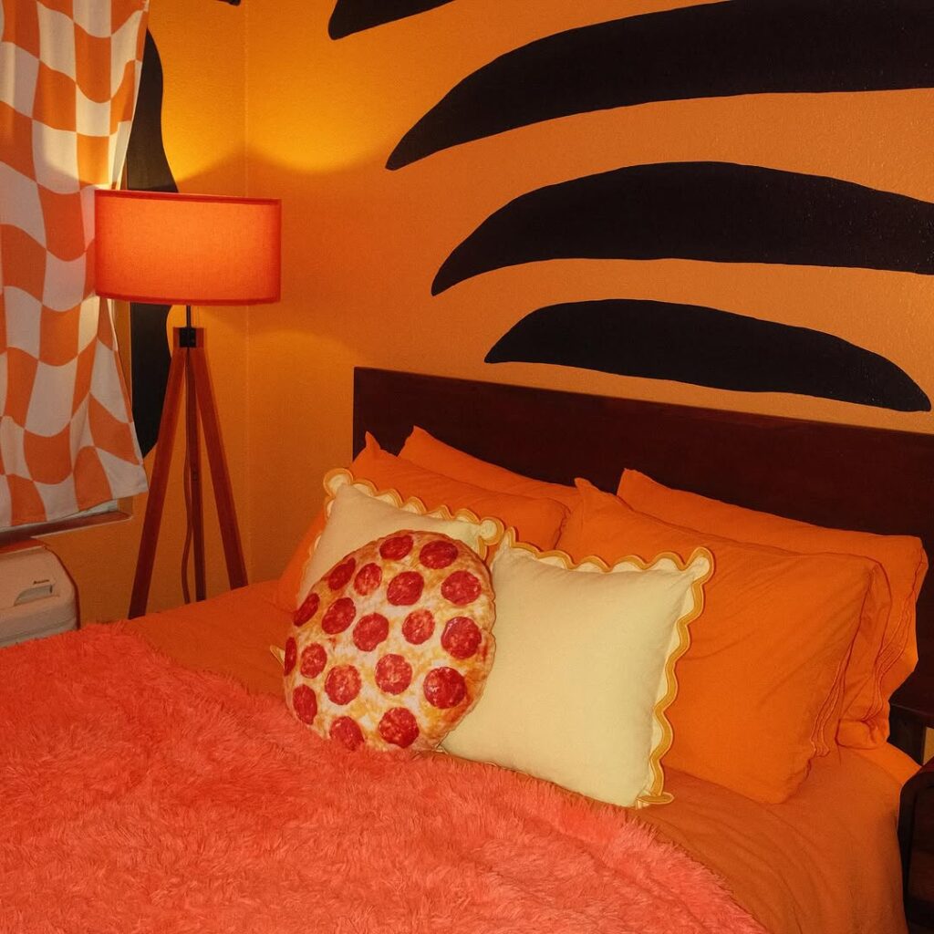 Playful Pizza Pop Art Bedroom