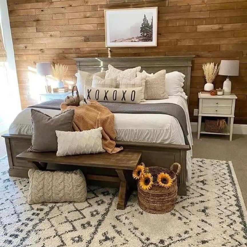 Rustic Shiplap Walls and Cozy Accents