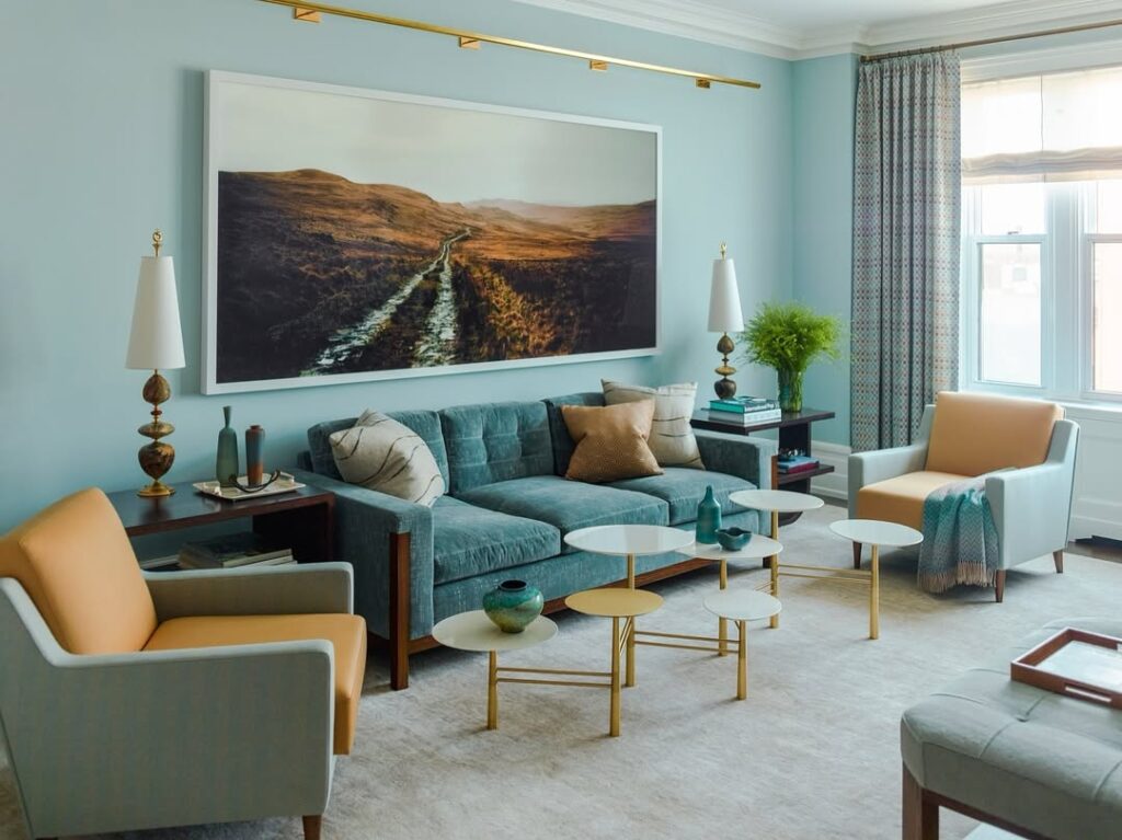 Serene Teal and Brass Scheme