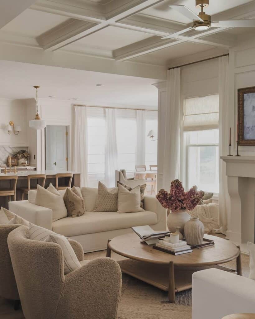 Classic Cream and Beige Living Room