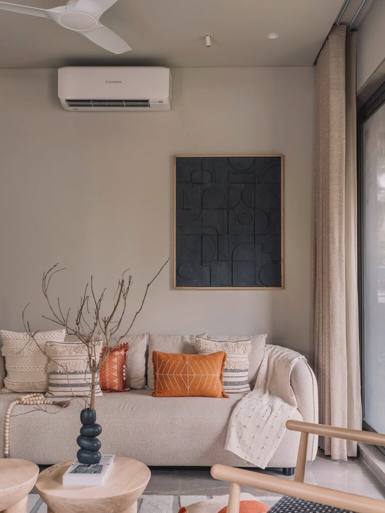 Modern Boho Terracotta Living Room