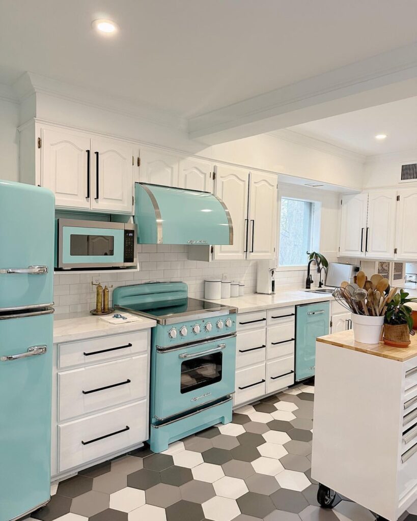 Retro Inspired Kitchen Colors