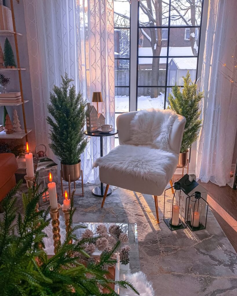 Winter Lounge by Frosted Windows