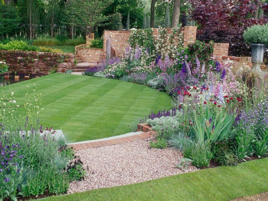 Backyard landscape