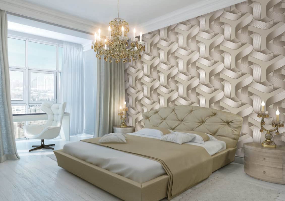 Wallpaper is great because it can give you the 3D feel that you may want without having to use elaborate paint.