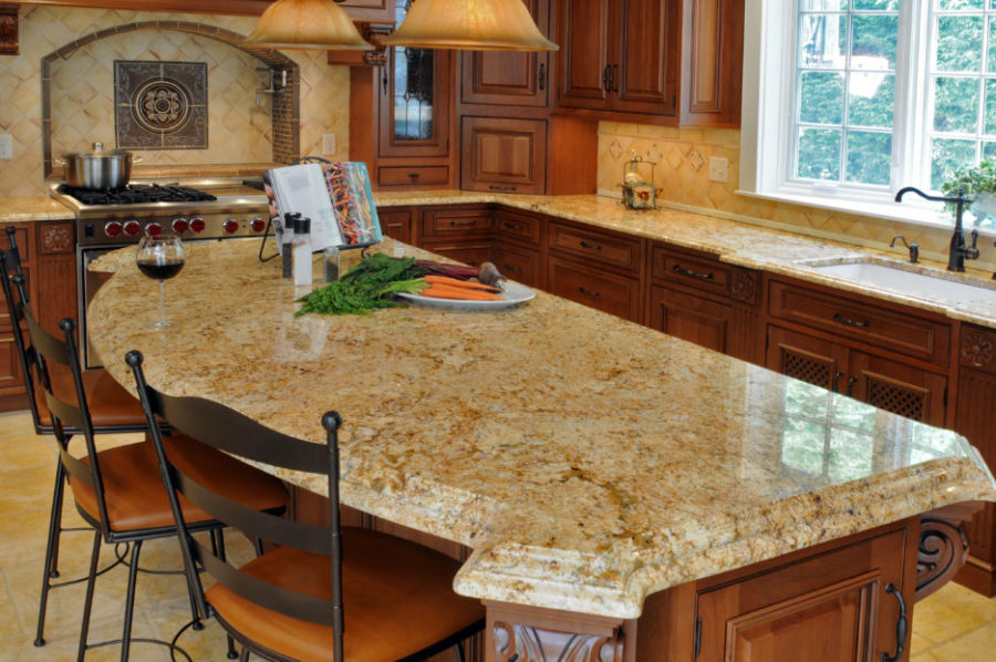 traditional kitchen with unique cream marble countertops traditional kitchen with unique cream marble countertops