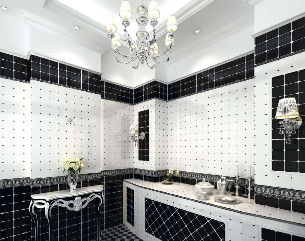 We love the idea of tiles so why not apply tiles all over your bathroom for a mosaic effect that brings the space back to life.