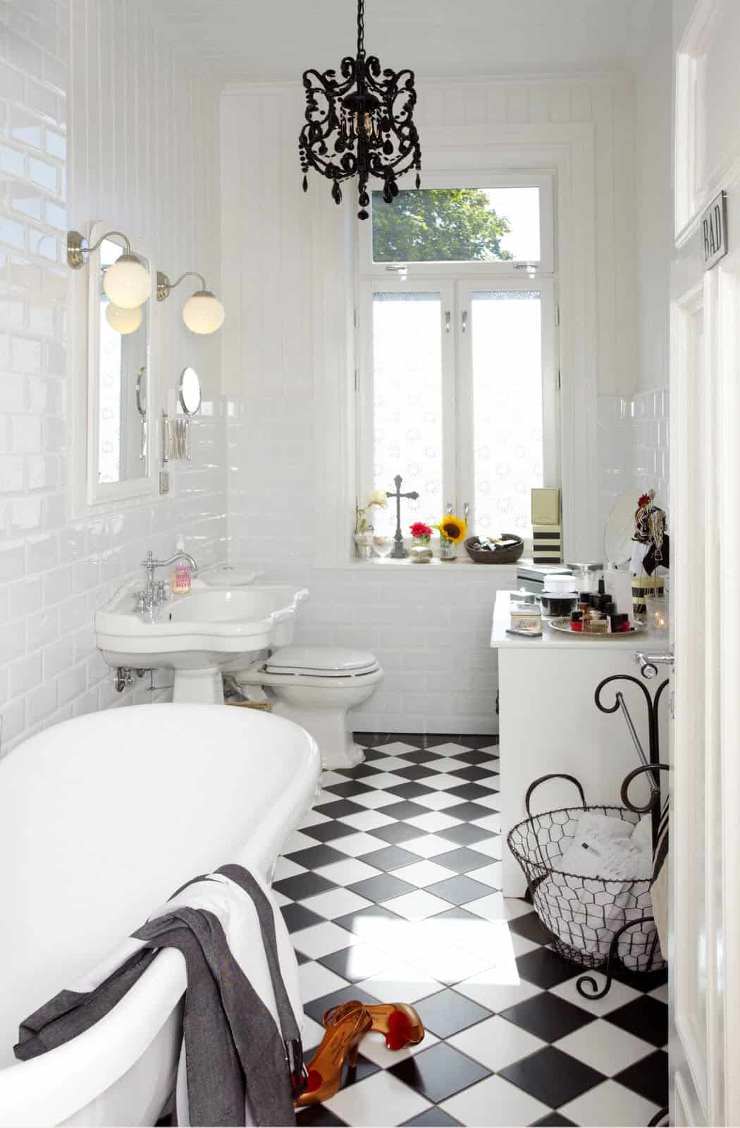 black chandelier