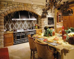 25 Inventive Kitchens with Beautiful Stone Walls