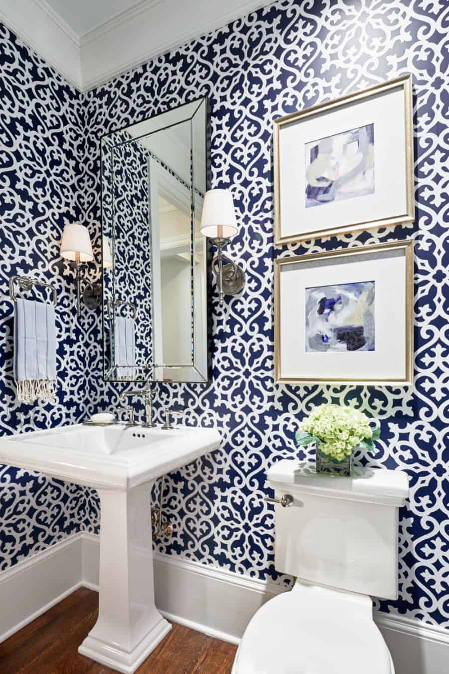 blue powder room 1