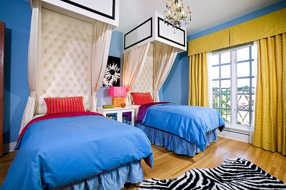 Bold kids' room design with plenty of color and pattern [Design: Kenneth Brown Design]