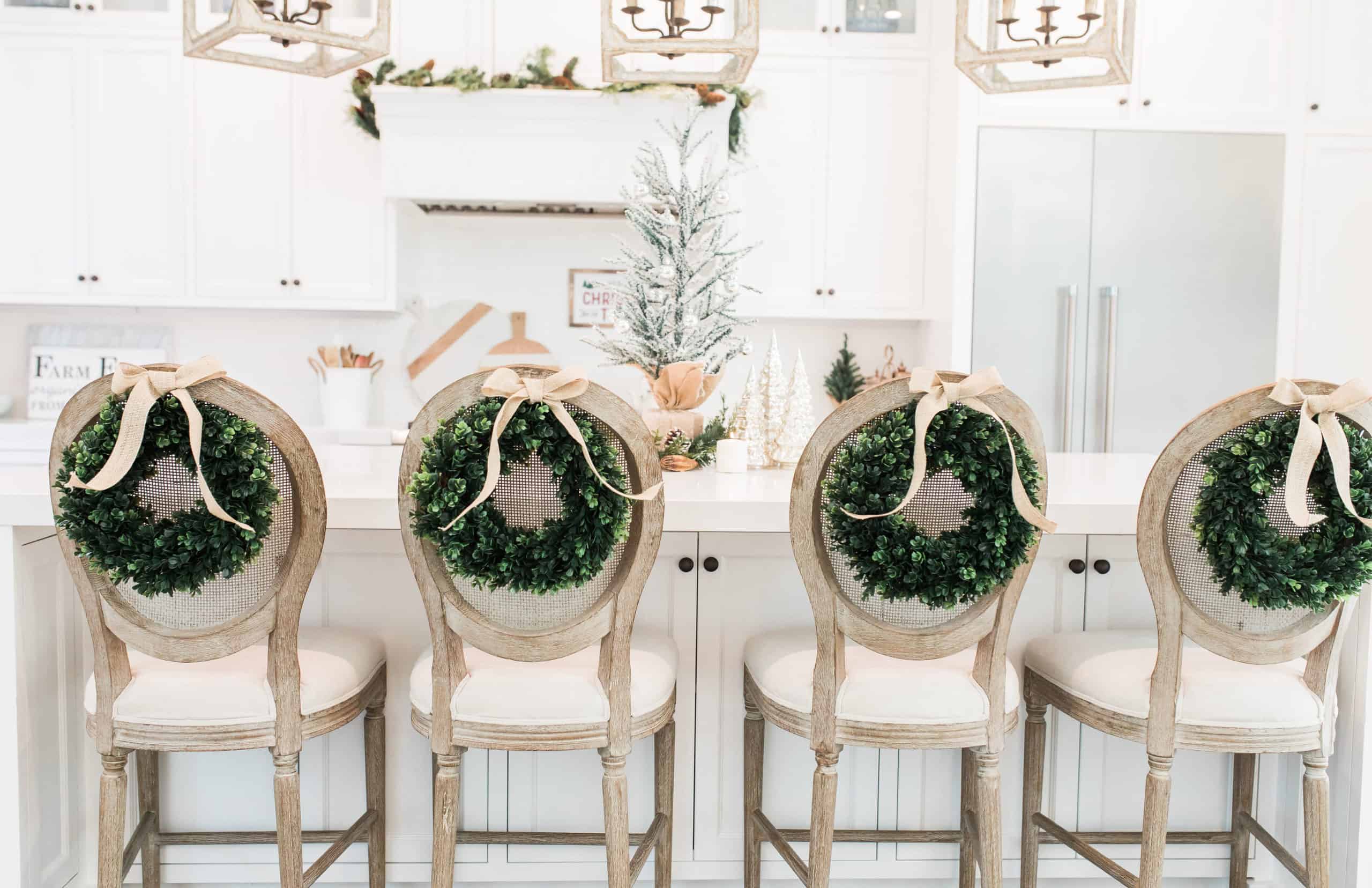 chrismas kitchen chair