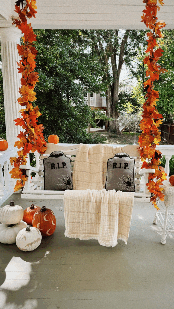 Cozy Porch Swing Accents
