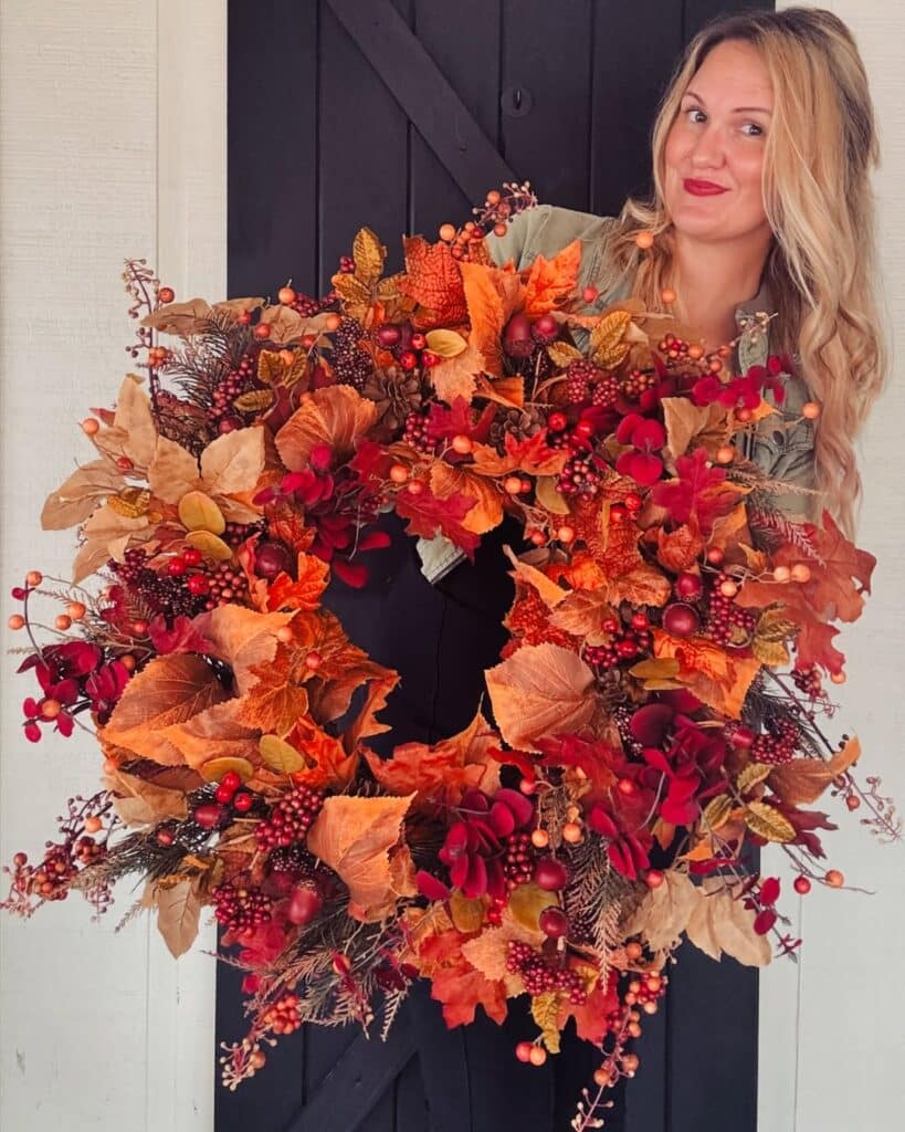 Crimson Maple Leaf Wreath
