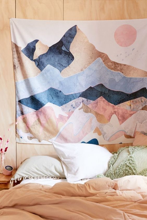 Mountain Tapestry Earth Art Urban Outfitters