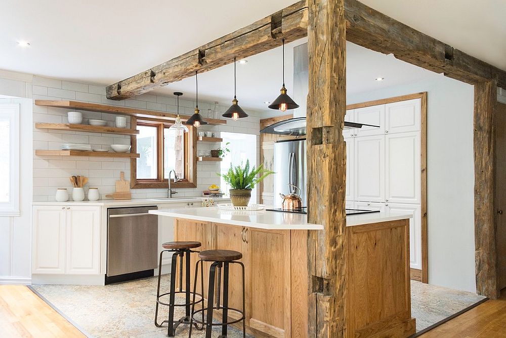 25 Dreamy Wood and White Kitchen Ideas